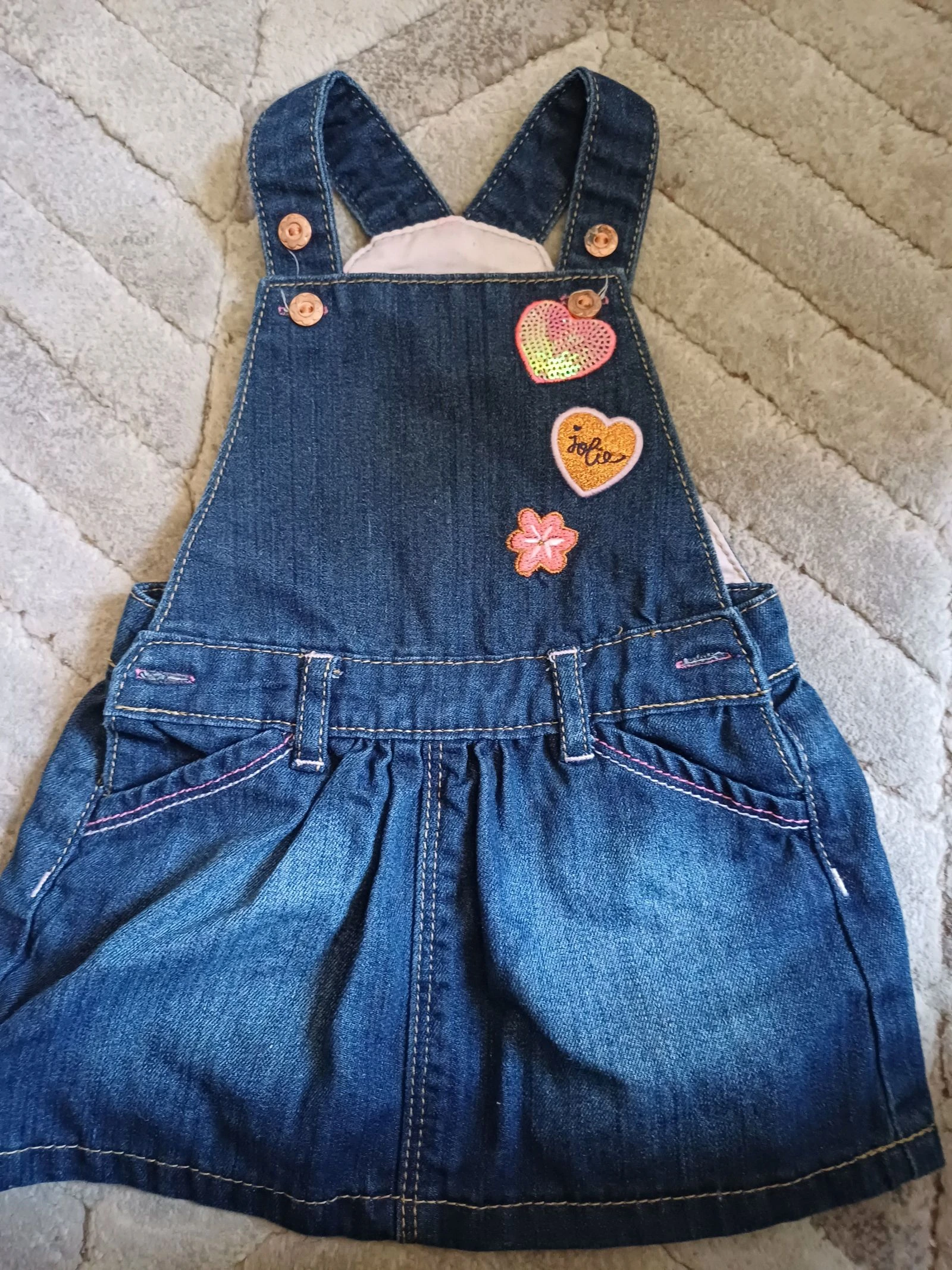 Robe salopette fille 